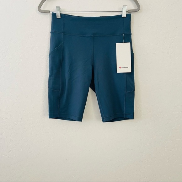 Lululemon Iron Blue Invigorate High Rise Shorts 10” - Picture 2 of 11